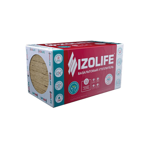 Утеплитель Изолайф IZOLIFE СТ 50 1200х600, 100мм 6пл./4,32м2, 0,432м3